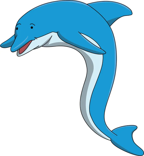 Ilustracja kreskówka Delfin — Wektor stockowy