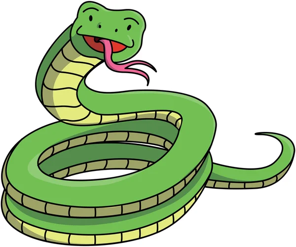 Wąż zielony — Wektor stockowy