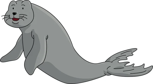 Dugong desenho animado ilustração — Vetor de Stock