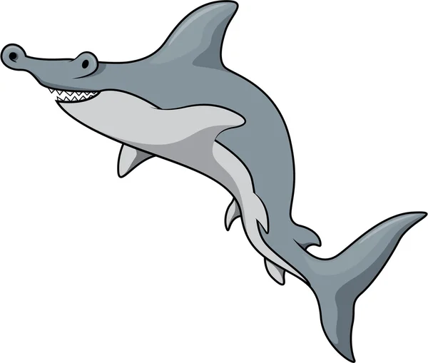 Martelo tubarão ilustração —  Vetores de Stock