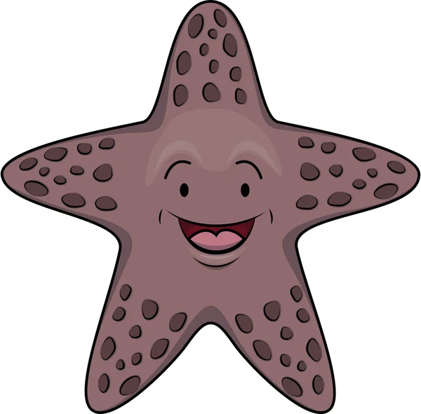 Illustrazione cartone animato stelle marine — Vettoriale Stock