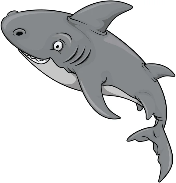 Shark cartoon illustration — Stock Vector