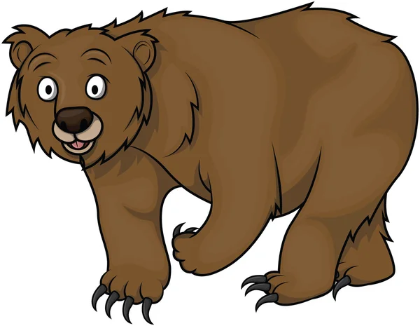 Ілюстрація мультфільму ведмедика — стоковий вектор