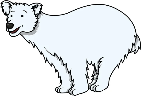 Polar bear cartoon afbeelding — Stockvector