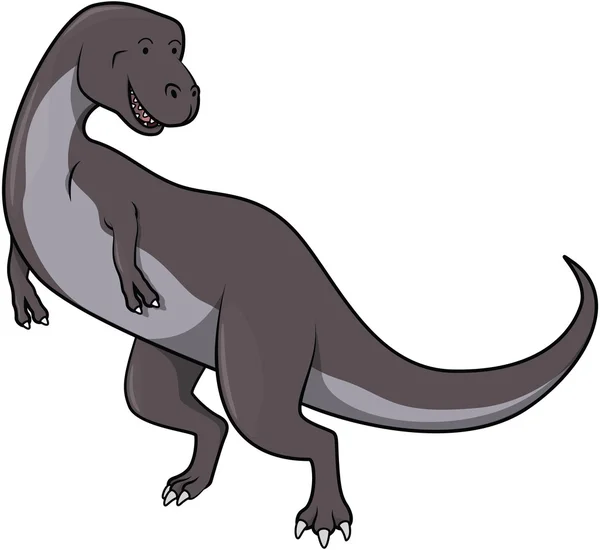 Dinosaurier lustige Cartoon-Illustration — Stockvektor