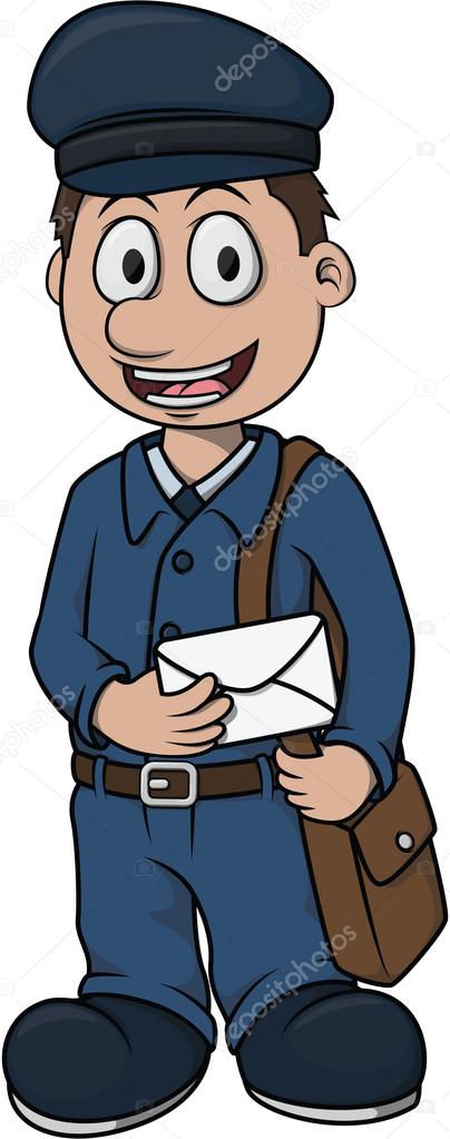 Postman Boy cartoon Stock Vector Image by ©indomercy2012 #89060708