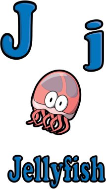 hayvanlar denizanası ve harf j iki