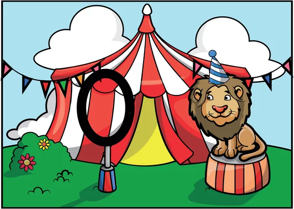 Lion circus attraction festival