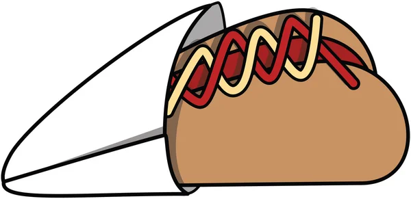 Hot dog kreskówka — Wektor stockowy