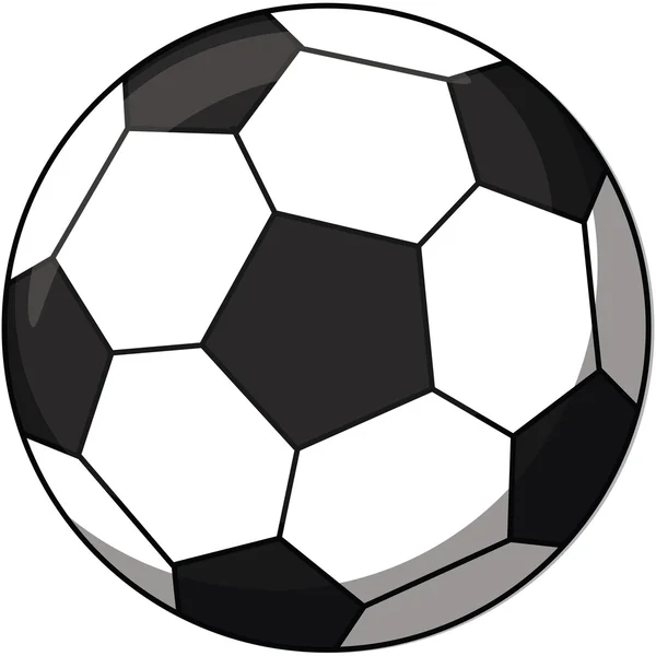 Pelota de fútbol de dibujos animados — Vector de stock