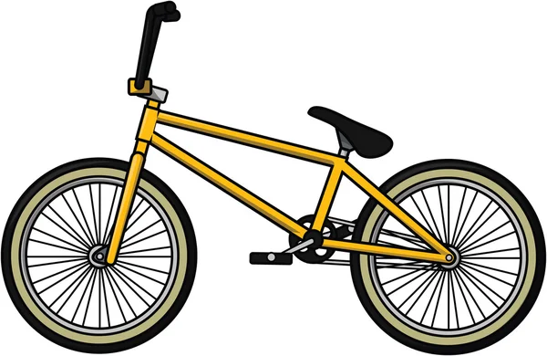 Illustrazione cartone animato bici — Vettoriale Stock