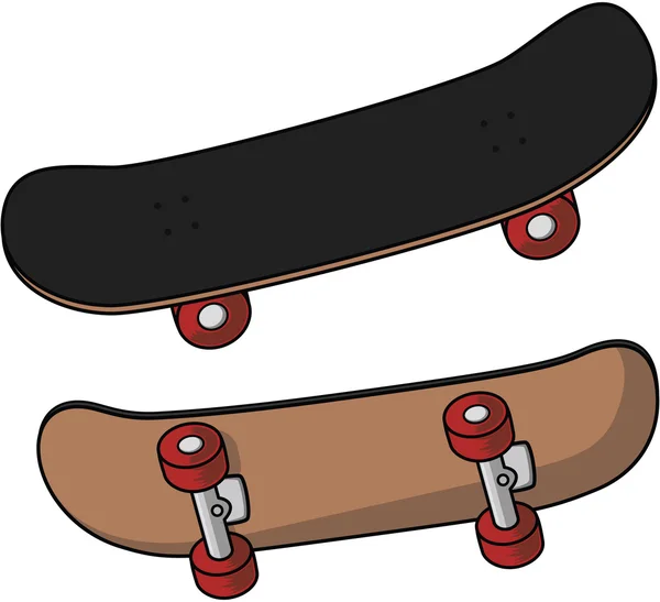 Illustration de bande dessinée de skate board — Image vectorielle