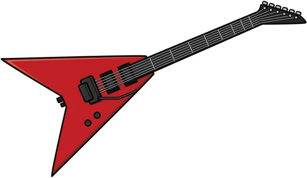 Elektromos gitár rajzfilm illusztráció — Stock Vector
