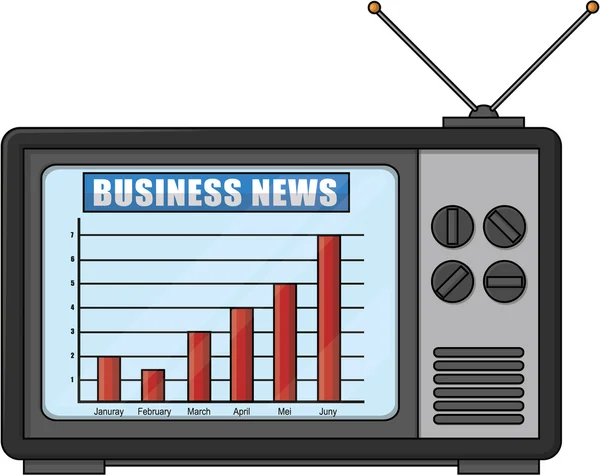 TV-programma het breken van nieuws afbeelding ontwerp — Stockvector