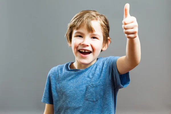 Little Boy Expressions - Thumbs Up — Stock Photo, Image