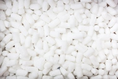 Strafor pellet closeup arka plan