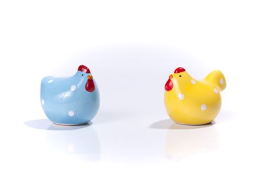 Tuz ve biber shakers tavuk formunda