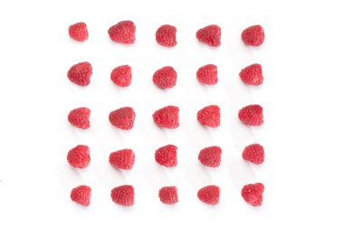 Yukarıda Kırmızı Ahududu kare desen