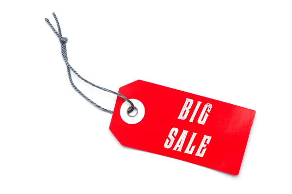 Etiqueta de etiqueta Red Big Sale — Fotografia de Stock