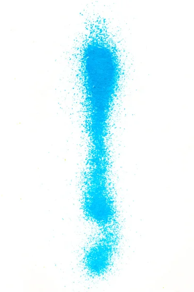 Renk pigment sprinkles beyaz kağıt üzerinde — Stok fotoğraf