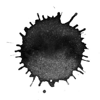 kağıt üzerinde siyah mürekkep sıçramak 