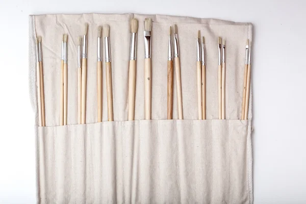 Set of paint brushes in different sizes — Stock Photo, Image