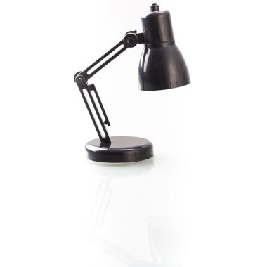 Minyatür siyah beyaz masa lambası