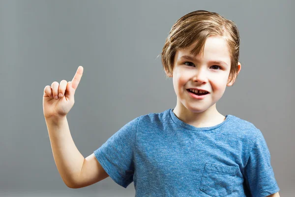 小さな少年式 - 私はアイデアを持っています。 — ストック写真