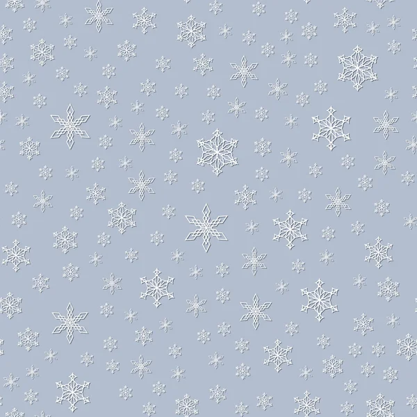 Fondos Vectoriales Las Vacaciones Invierno Patrón Copo Nieve Patrón Vectorial — Archivo Imágenes Vectoriales