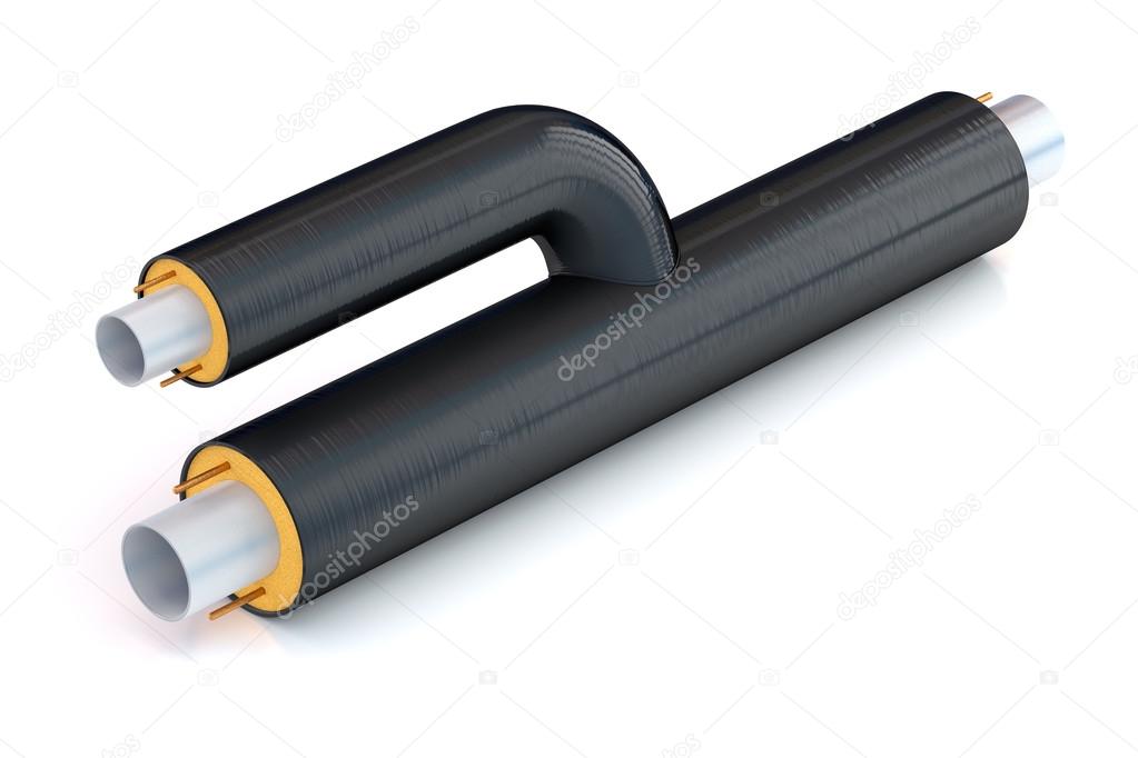 pipe tee with insulation