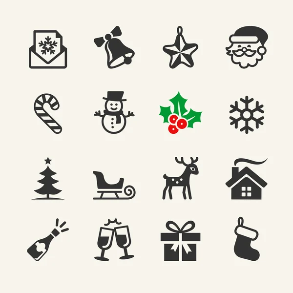 Сhristmas Icons collection. Vector — Stock Vector