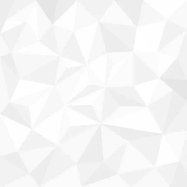 Abstracte witte achtergrond met driehoeken — Stockvector