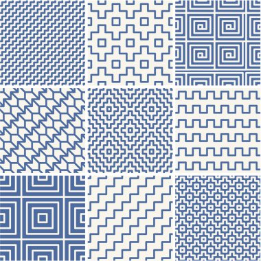 Vektör mono satır arka plan basit desenleri ile