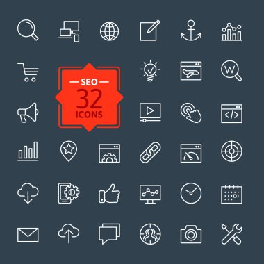 Anahat Web Icons set - arama motoru optimizasyonu