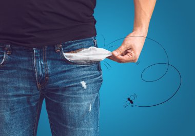 Adam boş cep Jeans