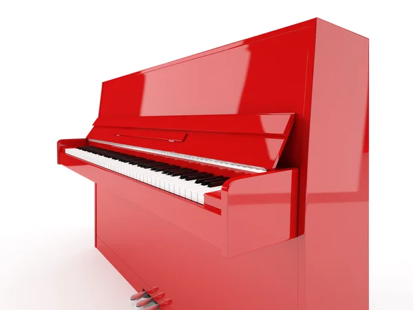 Piano rojo — Foto de Stock
