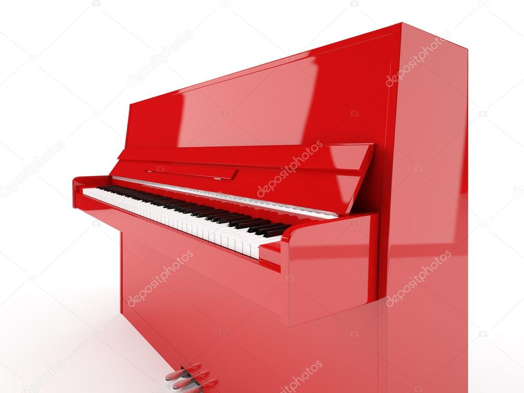 Red piano Stock Illustration by ©eranicle #58712419, image size:1024x768