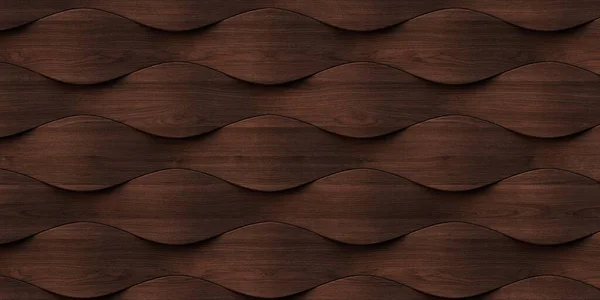 Illustration Abstract Background Three Dimensional Realistic Wooden Planks Shape Leaves — Stock Photo, Image