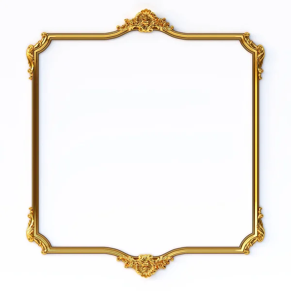 Illustration Classical Decorative Elements Baroque Style Form Rectangular Frame Holiday — Stock Photo, Image