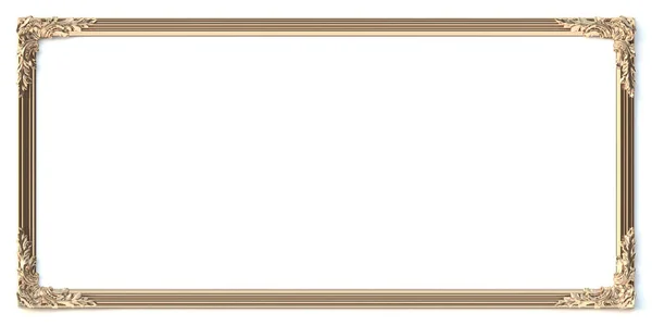 Εικόνα Κλασικά Διακοσμητικά Στοιχεία Μπαρόκ Ύφος Σχήμα Ορθογώνιου Πλαισίου Διακόσμηση — Φωτογραφία Αρχείου