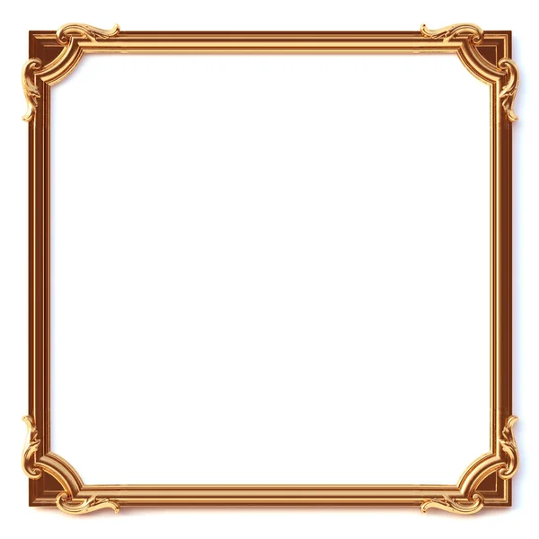 Illustration Classical Decorative Elements Baroque Style Form Rectangular Frame Holiday — Stock Photo, Image