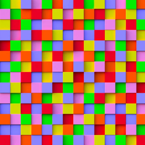 Representación Fondo Abstracto Cubos Multicolores Fondo Abstracto Cubos Multicolores Del —  Fotos de Stock