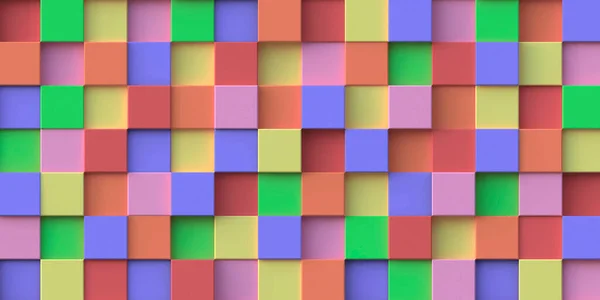 Rendering Abstract Background Multi Colored Cubes Abstract Background Multi Colored — 스톡 사진