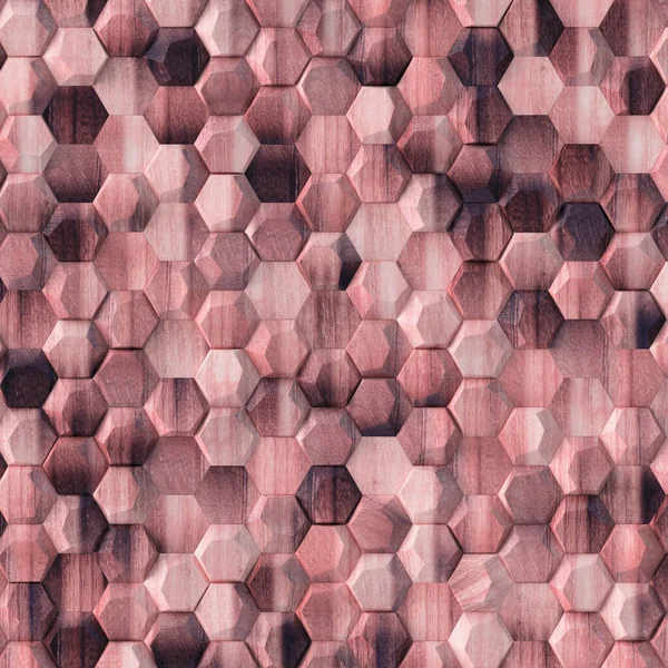 Illustration Texture Fond Polygones Bois Tridimensionnels Réalistes Avec Une Ombre — Photo