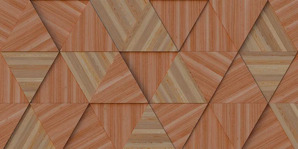 Illusztráció Háttérképe Háromdimenziós Háromszögek Azonos Méretű Található Különböző Magasságokban Egy — Stock Fotó