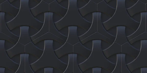 Иллюстрация Абстрактный Черный Трехмерный Геометрический Фон Тенью Архитектурное Сооружение Расположено — стоковое фото
