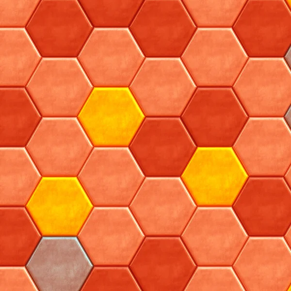 Illustration Abstract Background Three Dimensional Multi Colored Honeycomb Texture Arranged — 스톡 사진