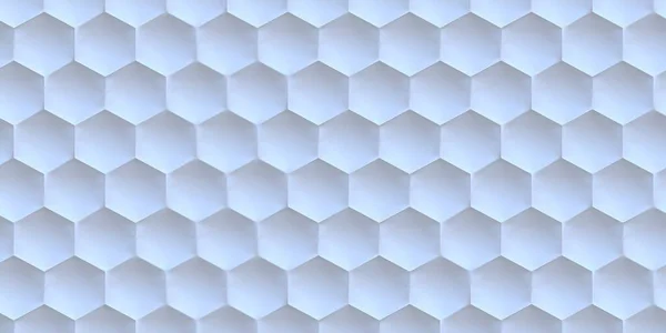 Illustration Abstract Hexagonal Background Effect Depth Field Large Number White — Stock Photo, Image