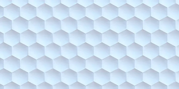 Ilustración Fondo Hexagonal Abstracto Con Efecto Profundidad Campo Gran Número —  Fotos de Stock