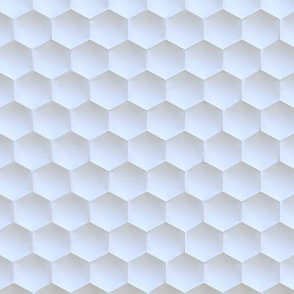 Illustration Abstract Hexagonal Background Effect Depth Field Large Number White — 스톡 사진